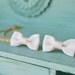 Cream Bows Gold Ear Cuff (Pair)