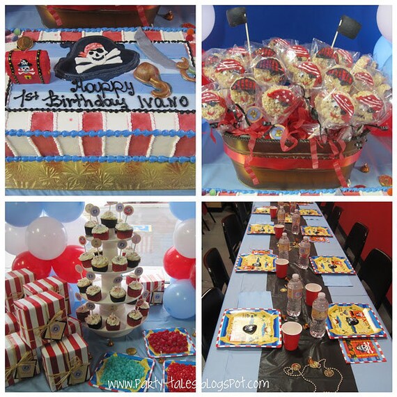 Printable Party Custom Water Bottle labels Thank you cards Cupcake toppers Favors DIY Pirate Boy Birthday Digital File You print at home Il_570xn