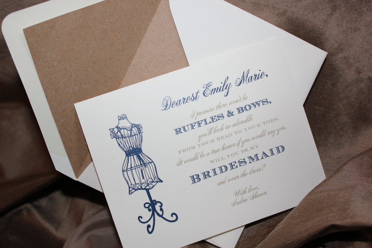 Reserved Will you be my bridesmaid cards, wedding party cards, maid of honor card, linen notecard, custom, personalized
