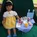 Handmade Craft Day Outfit , Table, Chairs & Accessories for 18" Doll - fits American Girl