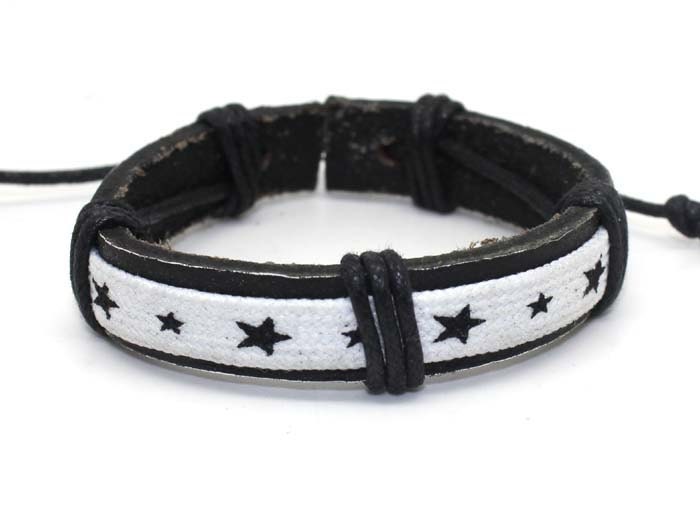 Adjustable Jewelry Bracelet Cuff Leather Wrap Bracelet Rope Bracelet Men Bracelet