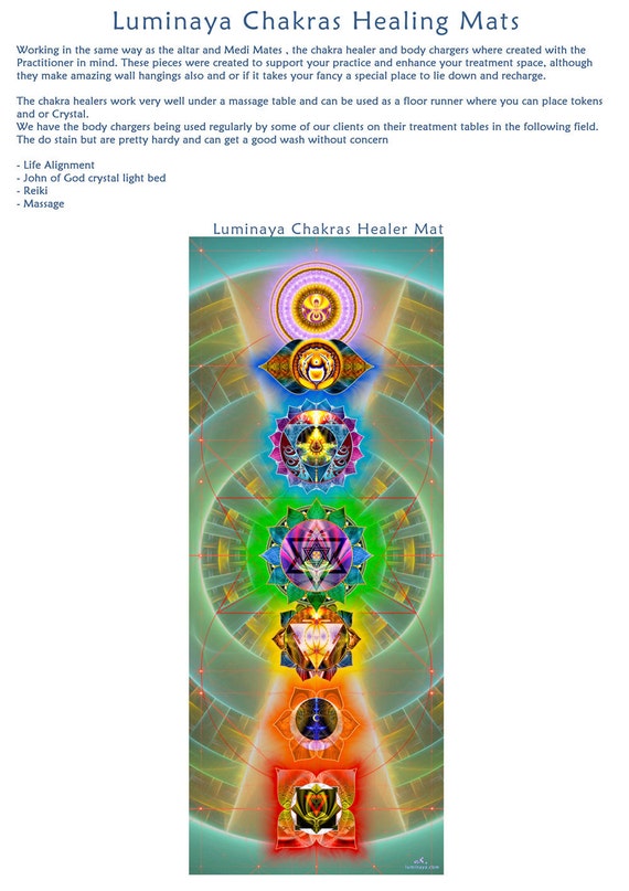 Items similar to Chakra Healer, hanging, decoration, mat... 120cm x