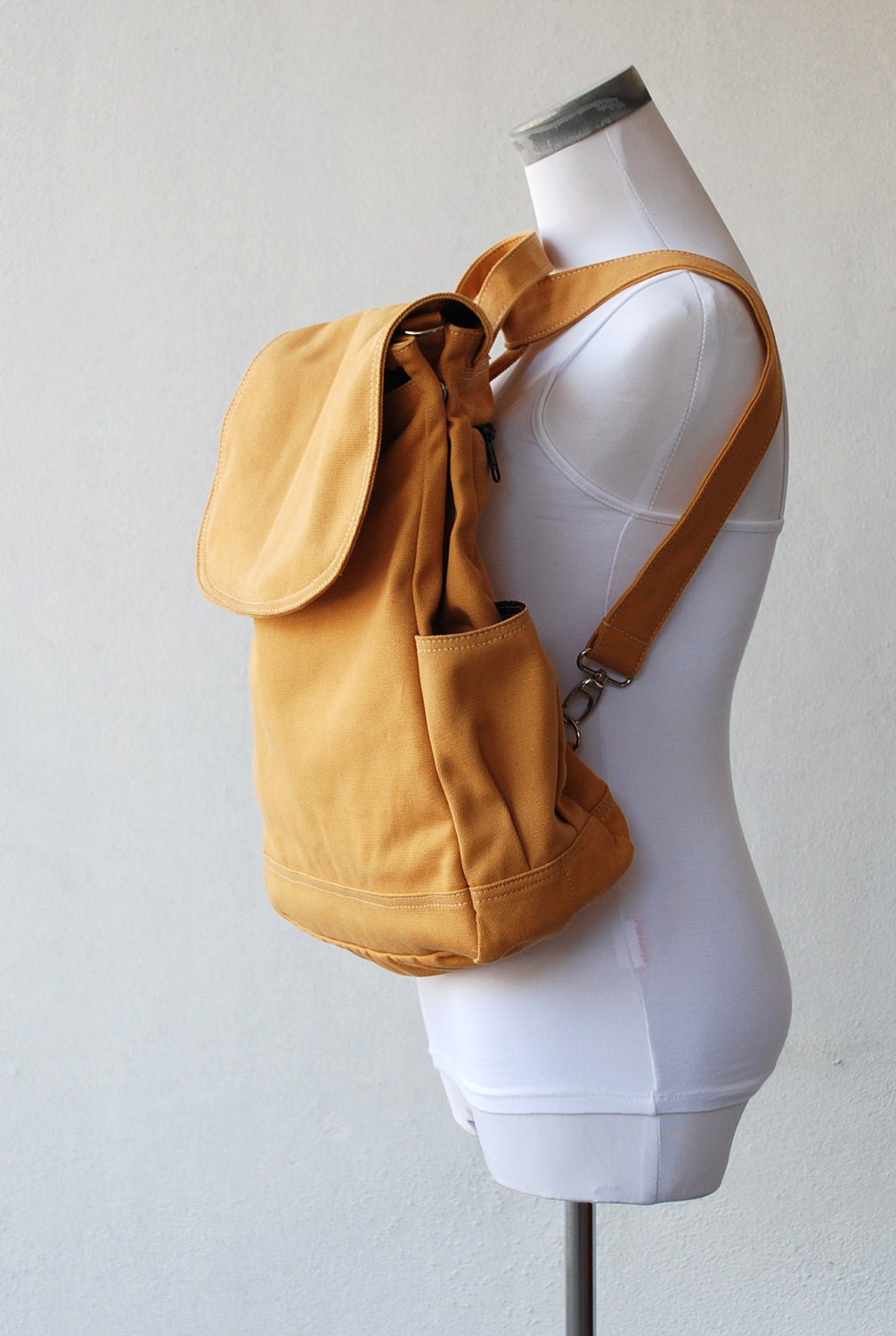 SALE up to 20% -Fortuner Backpack Convertible in Mustard (Water Resistant) Shoulder / Satchel / Rucksack / Messenger / Tote / Wallet