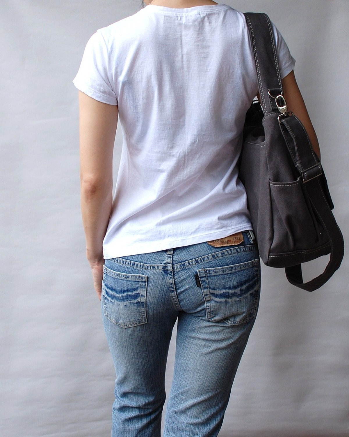 Fathers Day SALE 20% - Pico in Dark Grey (Water Resistant) Laptop / Messenger / tote / Diaper / Handbag / School / Travel / Wallet