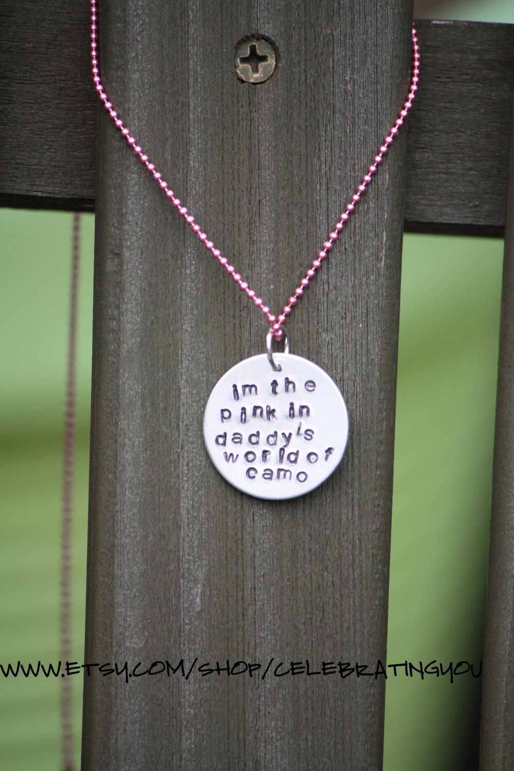 Hand Stamped Little Girl's Necklace