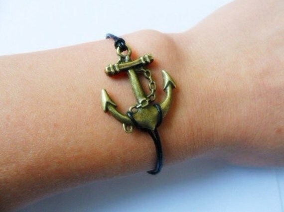 jewelry bangle women bracelet Bracelet-antique bronze anchor bracelet,anchor cuff SH-0144