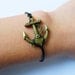 jewelry bangle women bracelet Bracelet-antique bronze anchor bracelet,anchor cuff SH-0144