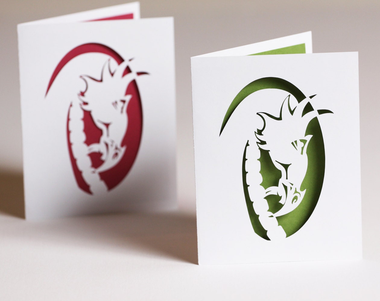 Dragon Note Cards Set of Two