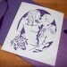 Custom Wedding Silhouette, Anniversary Silhouette