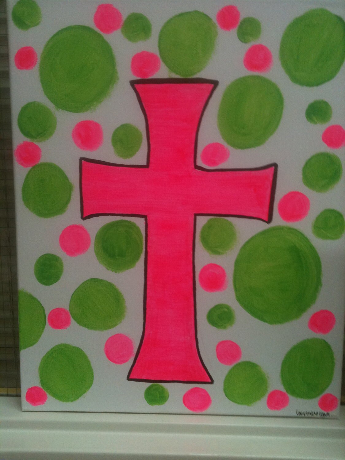 cross painting canvas