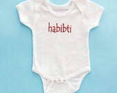 onesie habiti is darling in arabic for  a girl