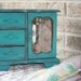 Shabby Chic Distressed Turquoise Jewelry Box