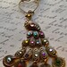 Jewelry Necklace Antique Gold Metal Peacock with Rhinestuds Womens Necklace