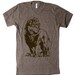 Mens Lion Professor T Shirt tee - American Apparel Tshirt - XS S M L XL and XXL (28 Color Options)