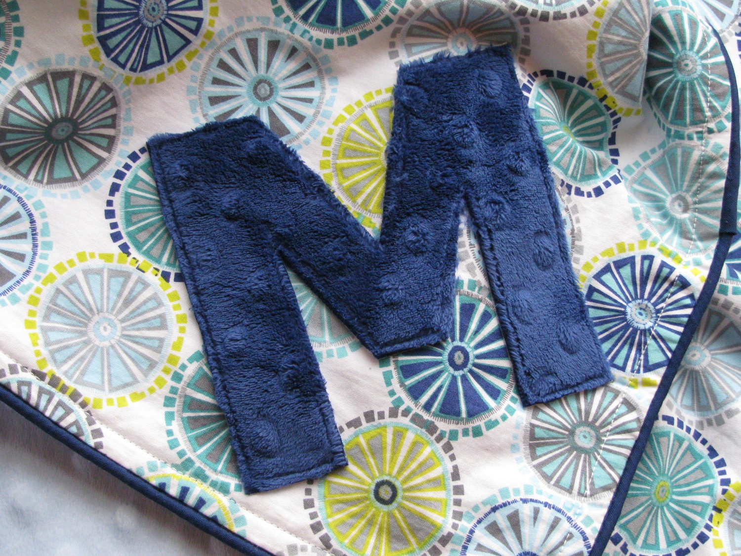 PERSONALIZATION ADD ON - Baby's Initial Applique for Blankets
