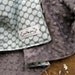 Baby Boy - Minky Baby Blanket - Full Moon in Slate Blue and Grey