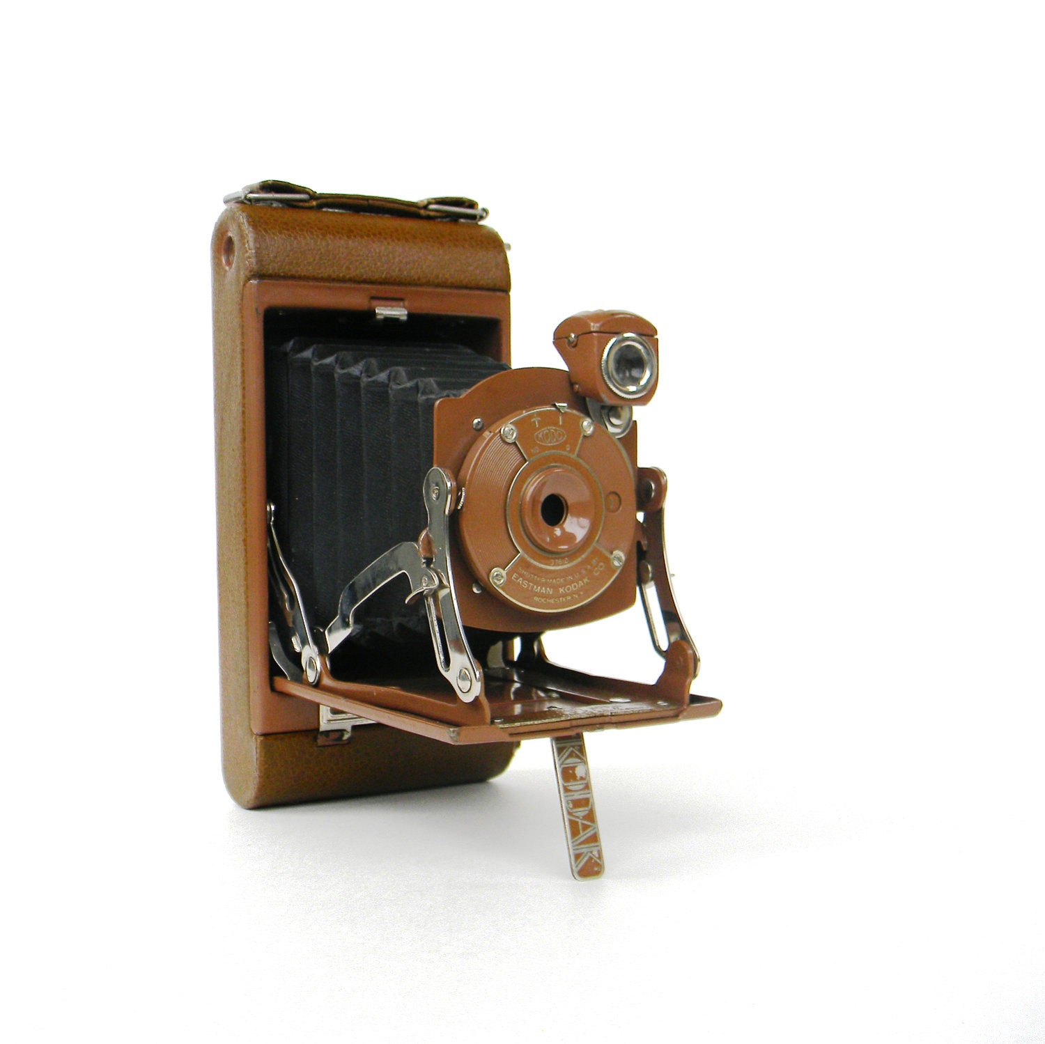 Art Deco Kodak folding camera - Junior No. 1 in rare rich brown - 1929