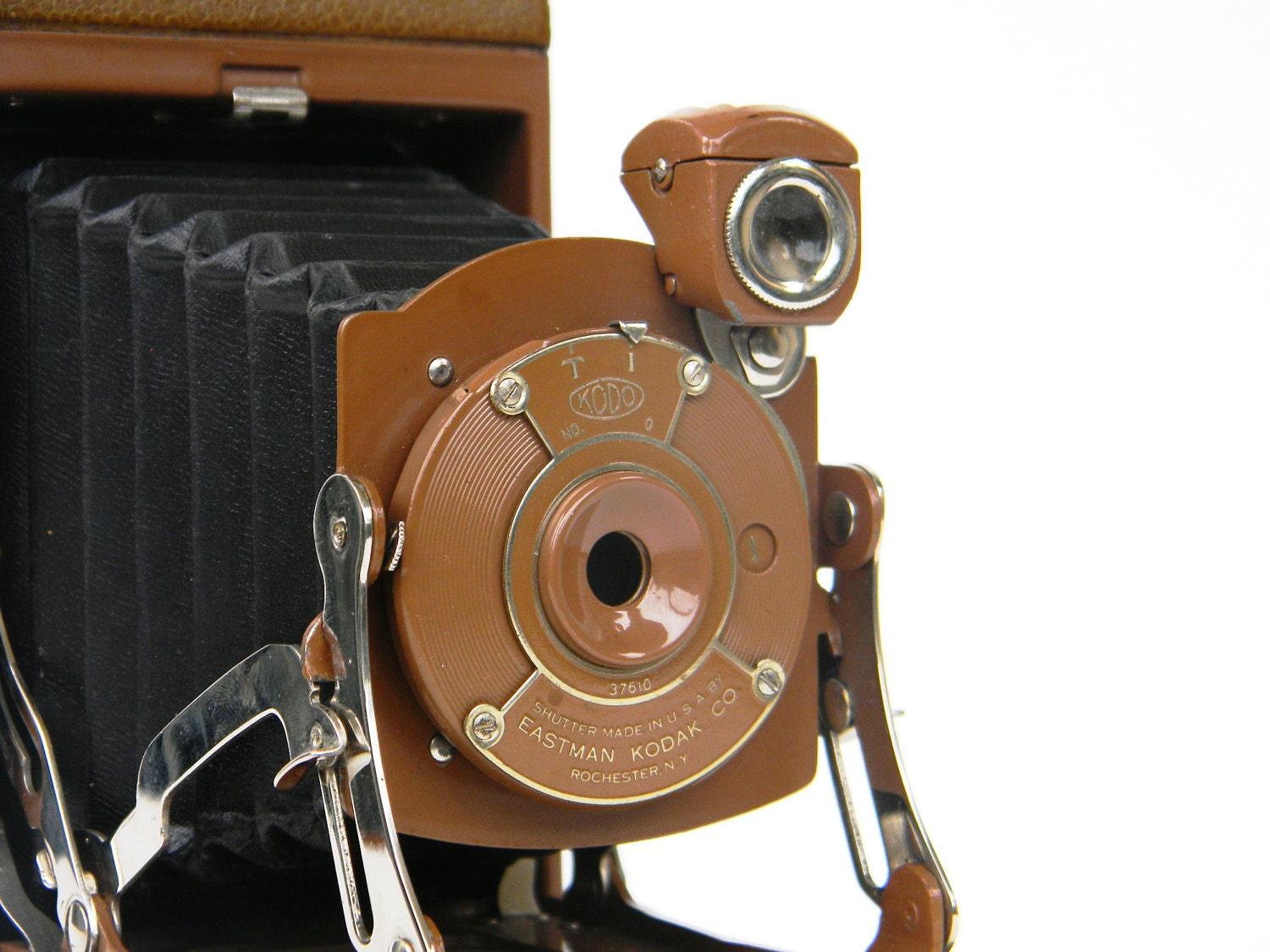 Art Deco Kodak folding camera - Junior No. 1 in rare rich brown - 1929