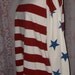 Vintage Shirt by Express Tricot Striped Patriotic Flag Size Medium