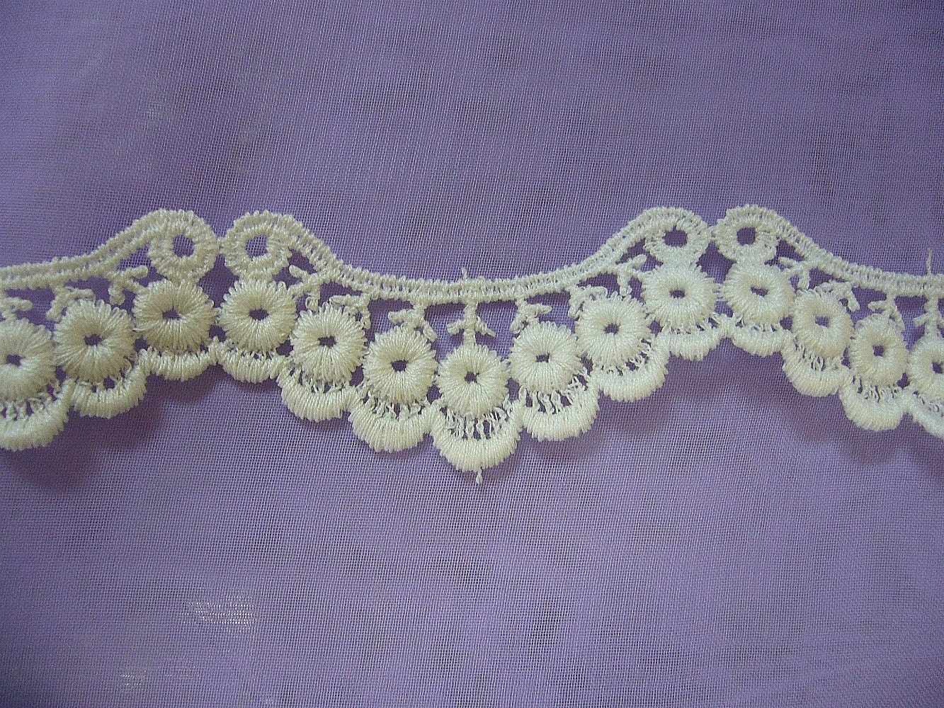 1 yard Cotton Ivory Venice Lace Trim (W019)