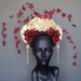 MADE TO ORDER Gold Fungus & Flower Headdress