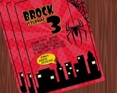 Spiderman Invitation- Super Hero Birthday Invitation PDF/JPEG