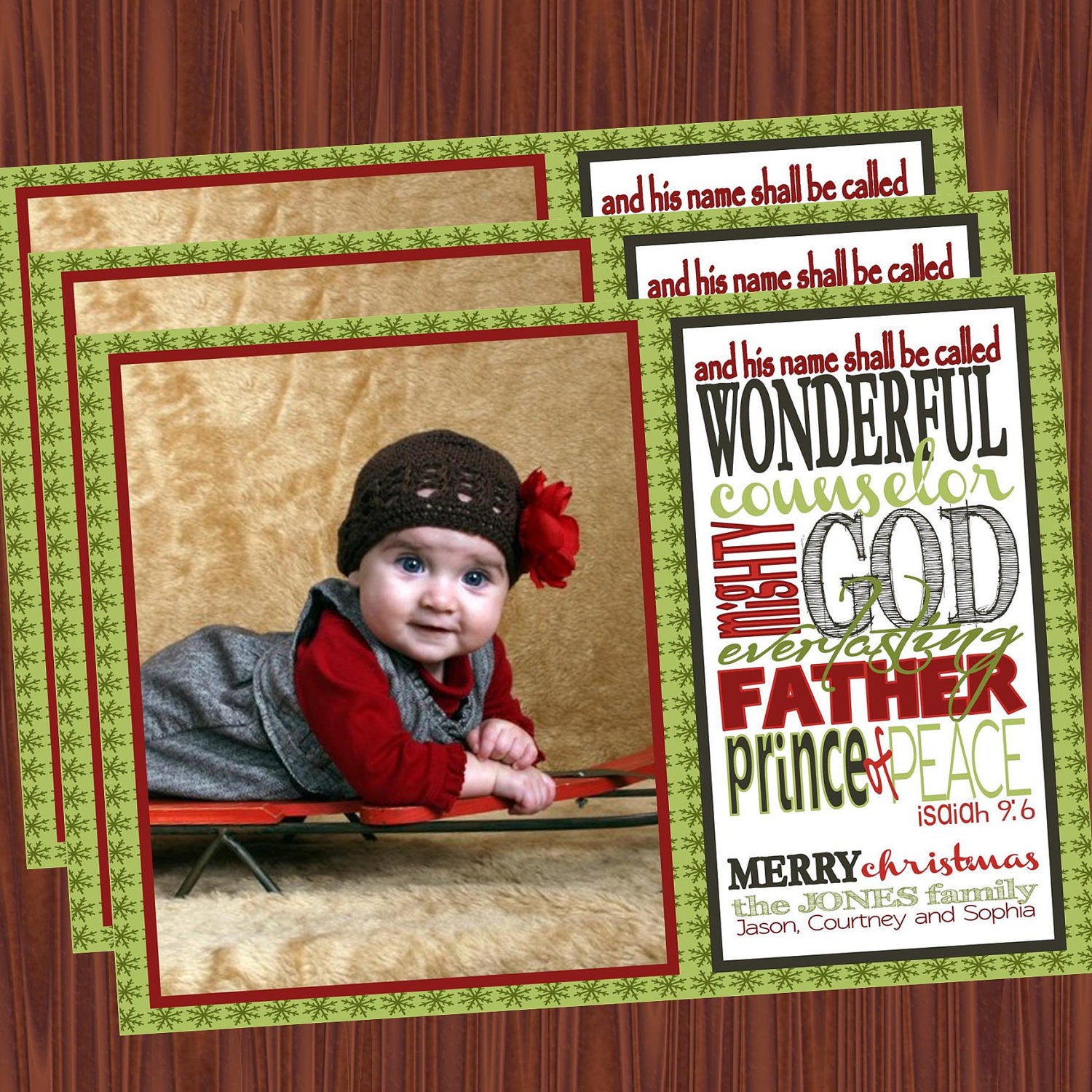 Religious Christmas Cards- Photo Cards-Holiday Cards Printable JPEG Il_570xn