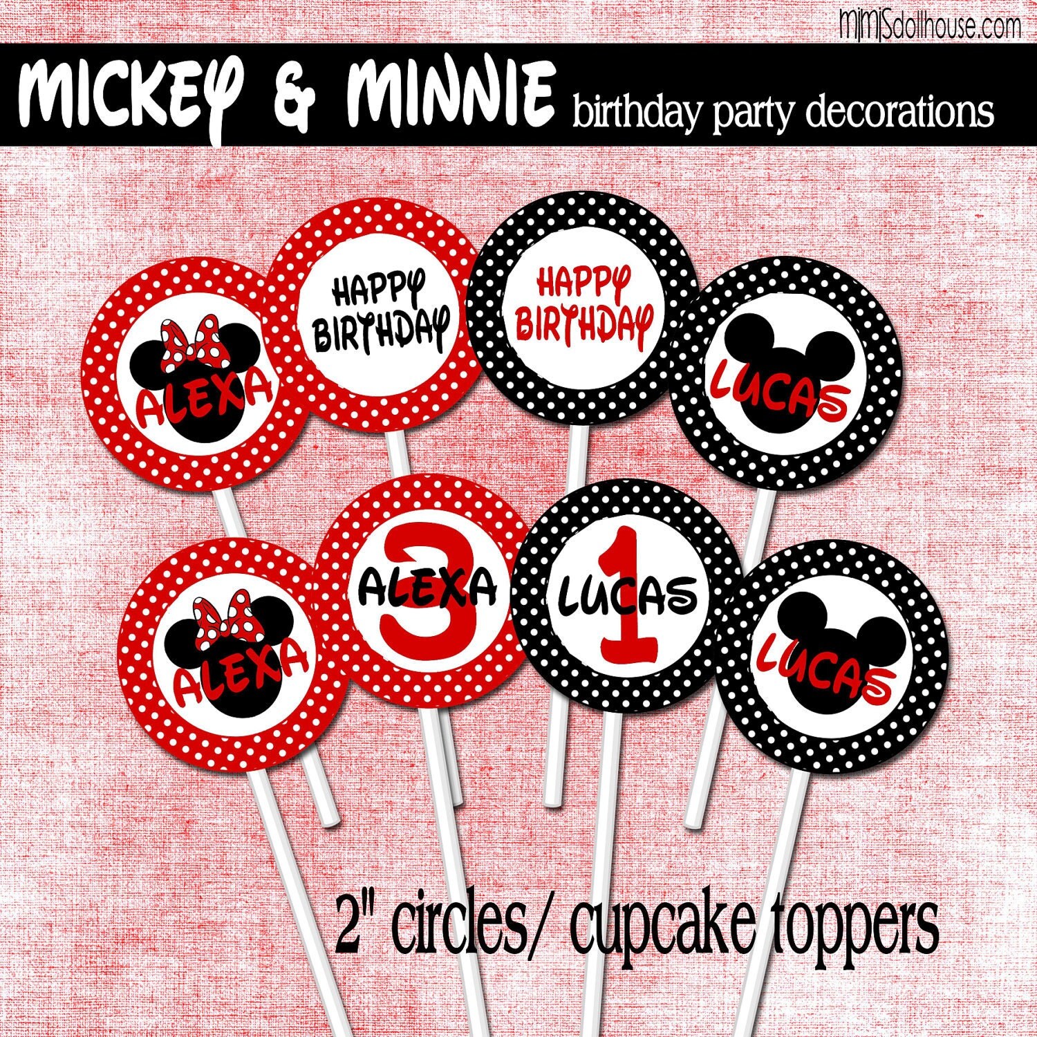 items-similar-to-mickey-mouse-cupcake-toppers-printable-minnie-mouse