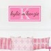 Girl Boy Name Monogram Wall Decal Baby Teen Vinyl Sticker Bedroom Decor
