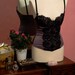 Purple Black Lace Vintage Corset, Basque - Never Worn - 34B