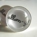 Allons-y Cufflinks- Unique handwritten 10th Doctor Who Silver Cuff links- Geeky Gift for Him