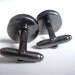 Doctor Who DON'T BLINK Cufflinks with Real Vintage Typewriter Text- Dr Who Black and white Cuff Links- Geeky Gift for Him