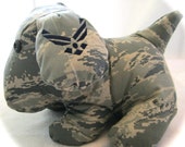 Custom Military Stuffed Animal Puppy ANY Military Branch, Deployment Animals - mydaddymyhero