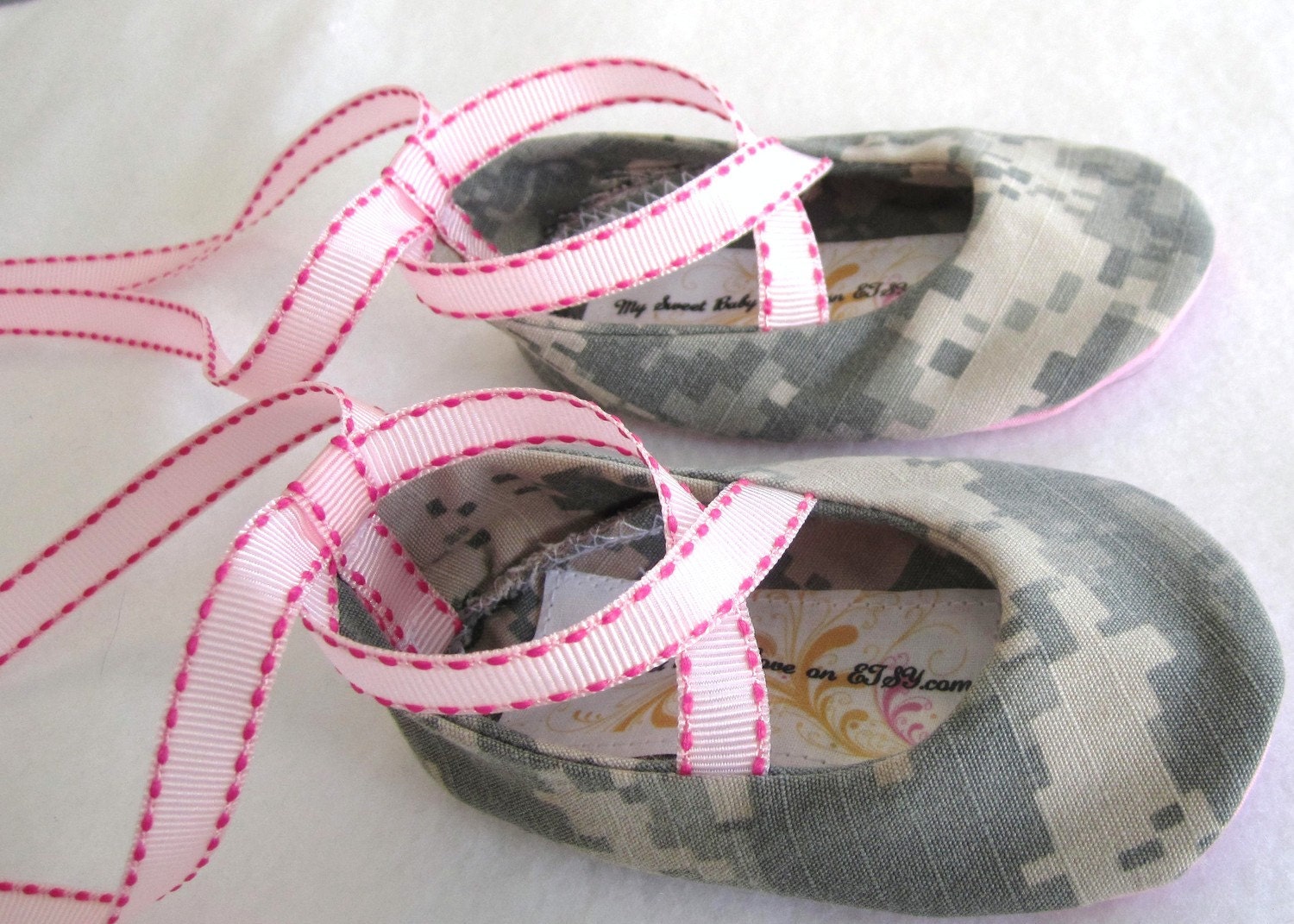 Pink I "Heart" My Daddy shoes in any Military Branch
