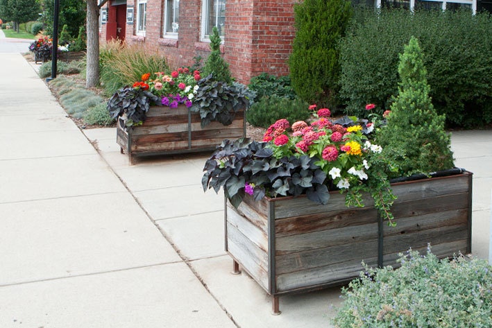 Custom Metal Frame Planter made from Reclaimed Materials ----- CustomByRushton