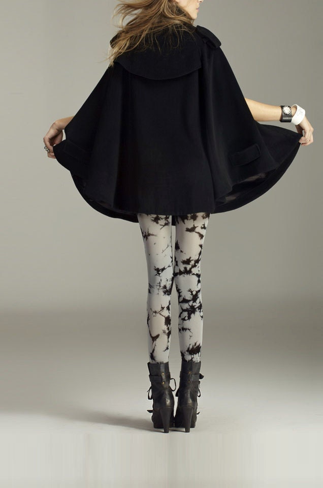 coat/ cape/cashmere coat / black coat/ cape SALE FM075