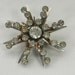 Vintage Pinwheel Brooch Rhinestone Pin Scarf Snowflake GIft