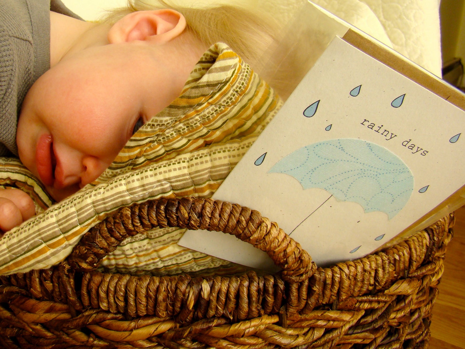 rainy day note card