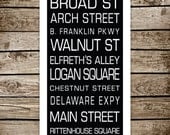 Philadelphia Destination Print