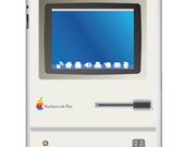 Old School Mac Plus iPad 2 Skin