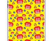 Yellow Robot Pattern iPad 2 Skin