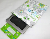 Nook/ Kindle or E-reader case- Monogrammed FREE/ Michael Miller Nature Print