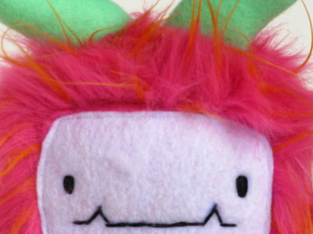 Plush Monster: Berry Pink