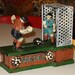 Vintage Iron Soccer Bank 8"L Mechanical