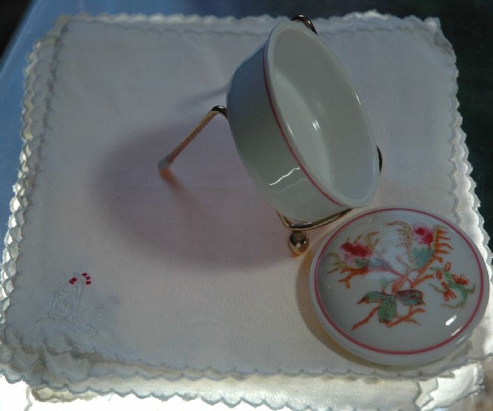 Your Little Miss or American Girl Doll Accessories 12 Chicken Embroidered Napkins & Samantha Trinket Box - FREE SHIPPING