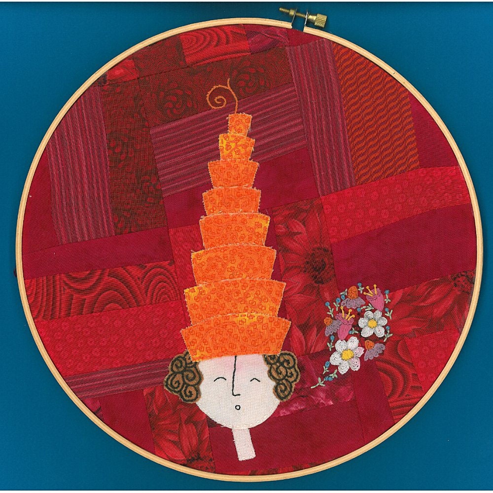 Penelope Cannot Contain Herself embroidery pattern PDF