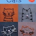 Embroidered Cats - PDF pattern