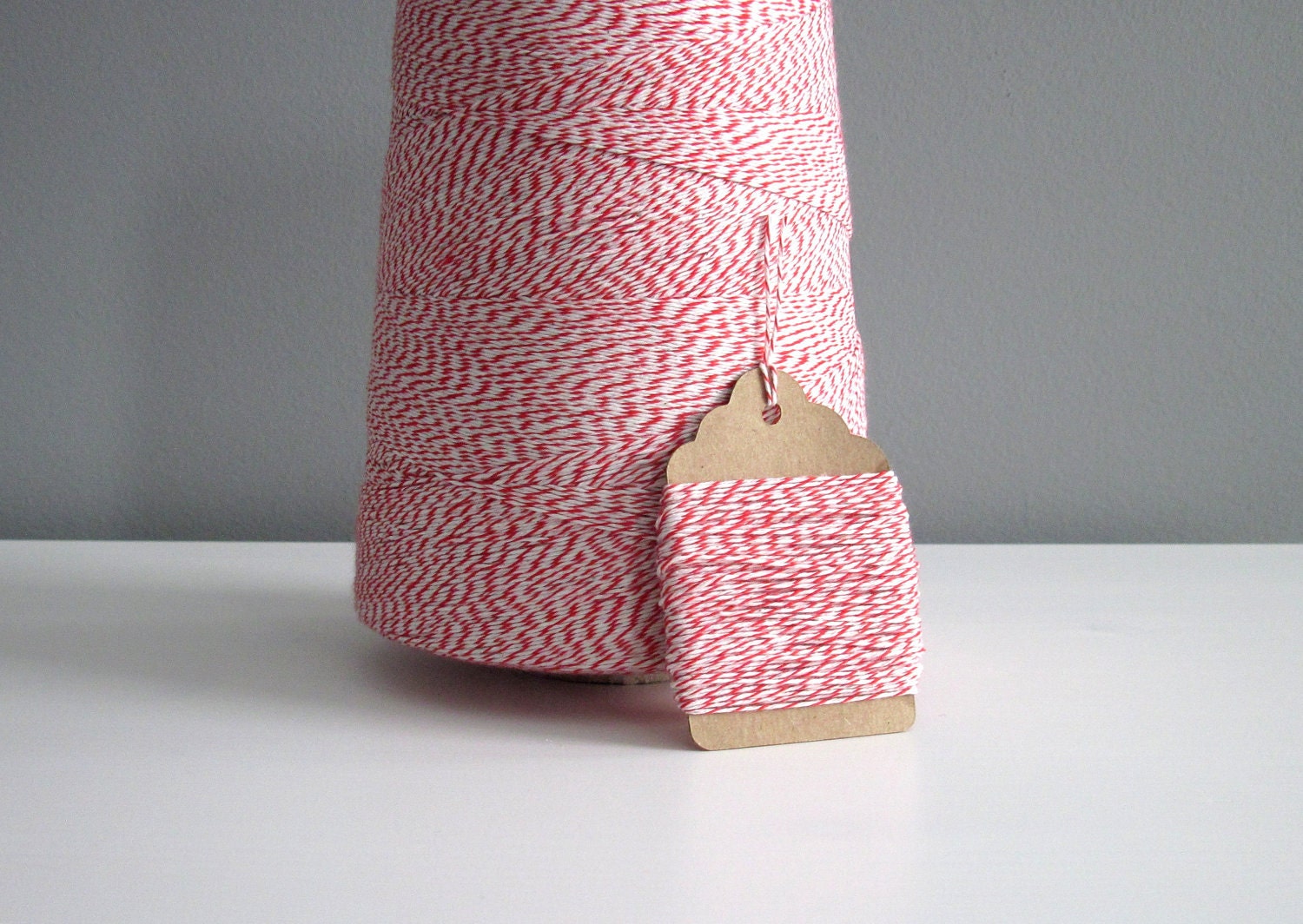 25 Yards of Red and White Baker's Twine