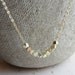 Petite gold and rose gold nugget necklace - gold and rose gold necklace