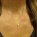 Rose gold heart necklace - gold necklace with heart in rose gold